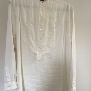 Cream Long Sleeve Top